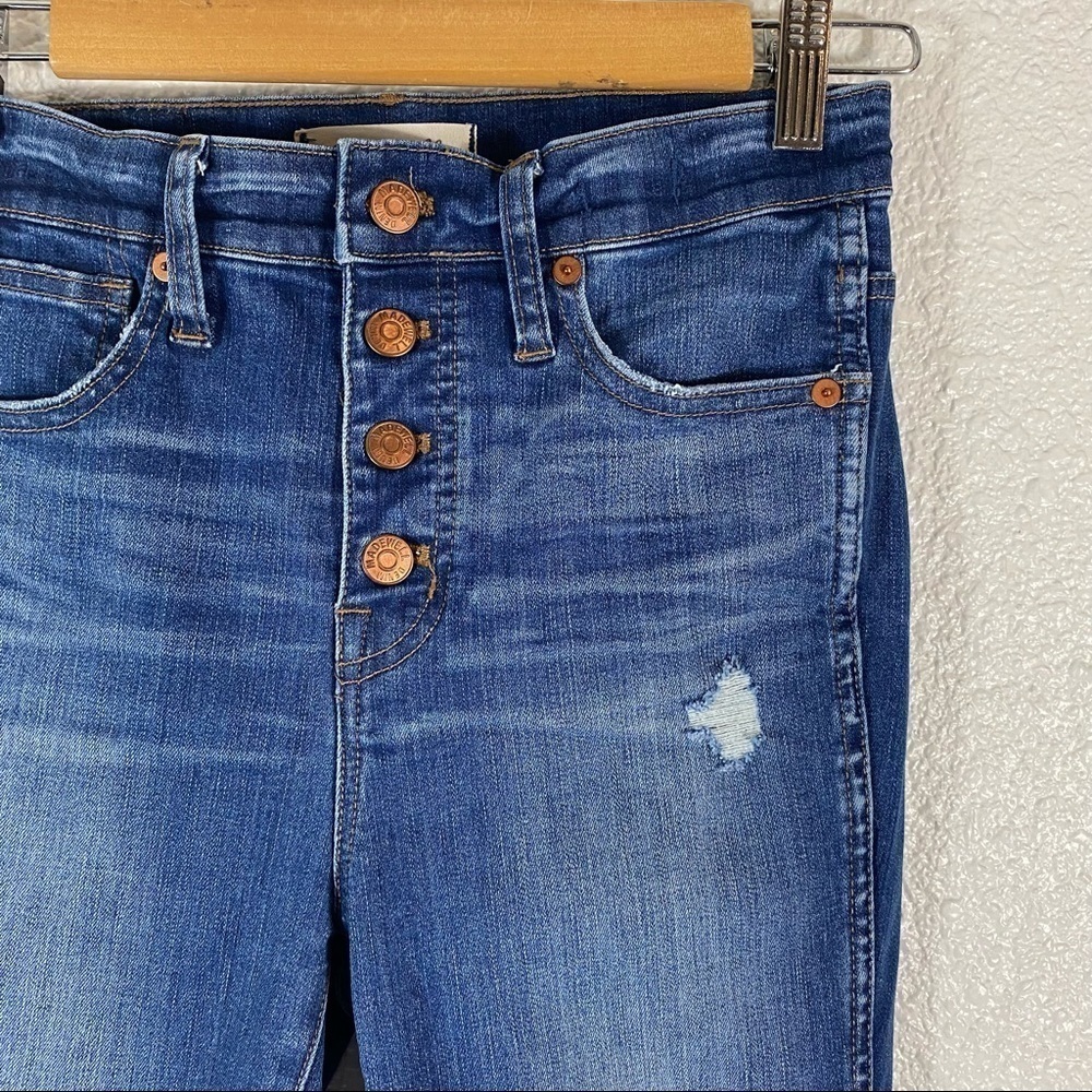 Madewell High Rise Skinny Distressed Jeans SZ 26 - Picture 2 of 9